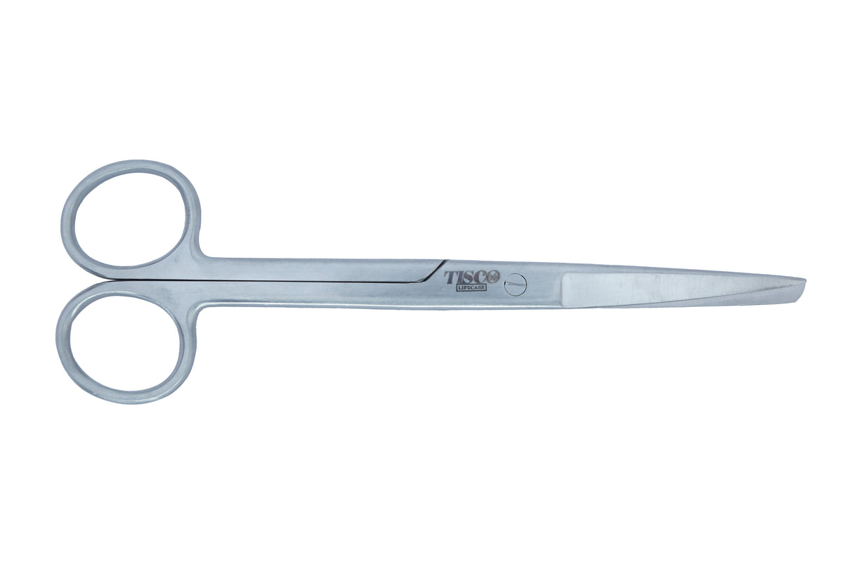 TISCO Lifecare Dressing Scissor Straight (1 Sharp x 1 Blunt Tip) 9" Stainless Steel Surgical Scissors