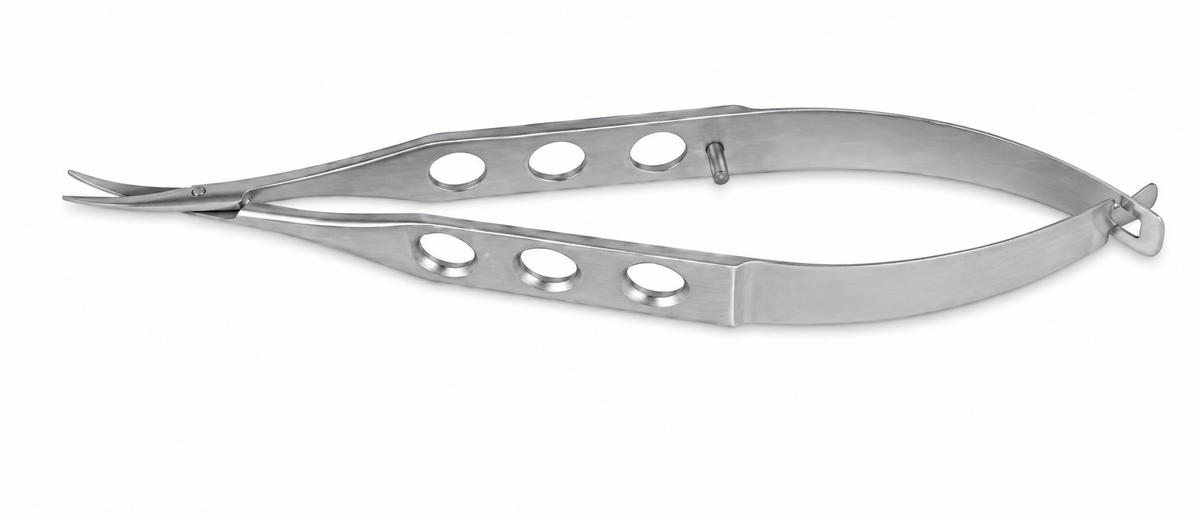 TISCO Lifecare Micro Corneal Scissor Slightly Curved (Hole) – Precision Ophthalmic Instrument for Controlled Corneal Dissection